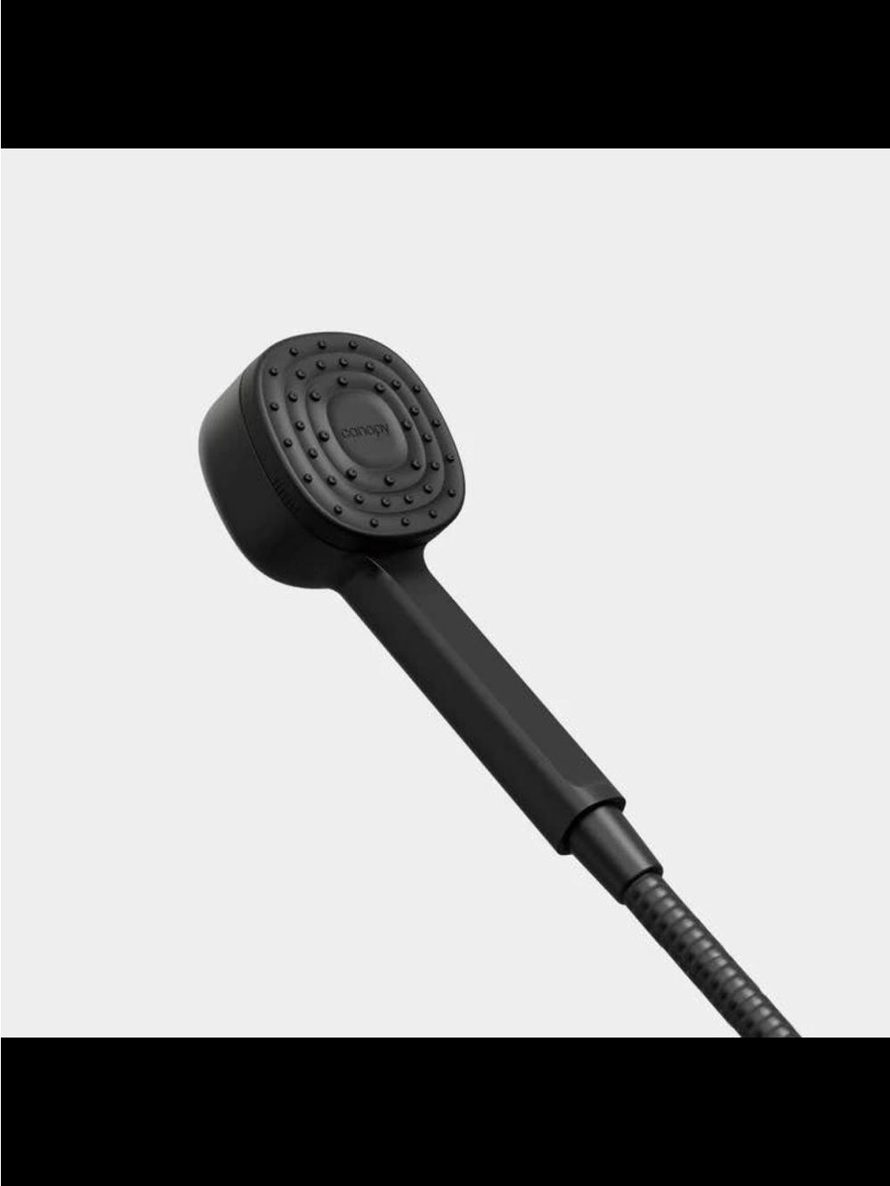 Matte Black Canopy Shower Head